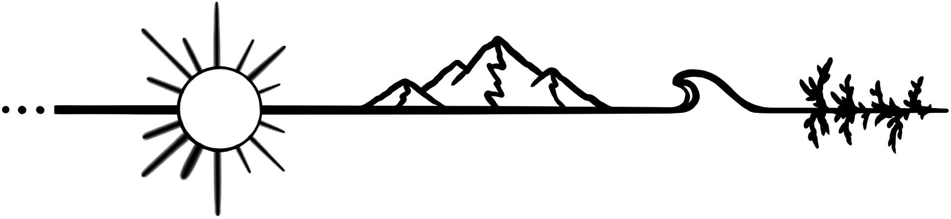 Inkbox Temporary Tattoos, Semi-Permanent Tattoo, One Premium Easy Long Lasting, Waterproof Temp Tattoo with For Now Ink - Lasts 1-2 Weeks, Earth Tattoo, 7 x 2 in, Anywhere