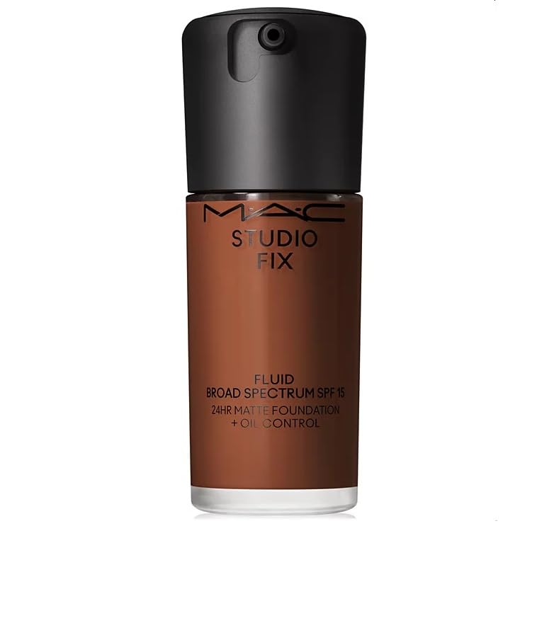MAC Studio Fix Fluid Broad Spectrum SPF 15 24Hr Matte Foundation + Oil Control, NC63 1 oz