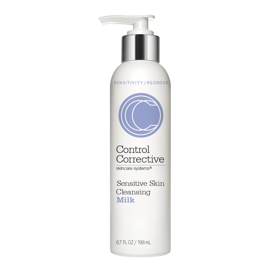 Control Corrective Sensitive Skin Cleansing Milk | Creamy, Calming Cleanser to Remove Make-Up & Daily Build Up Without Stripping the Skin | 6.7 oz