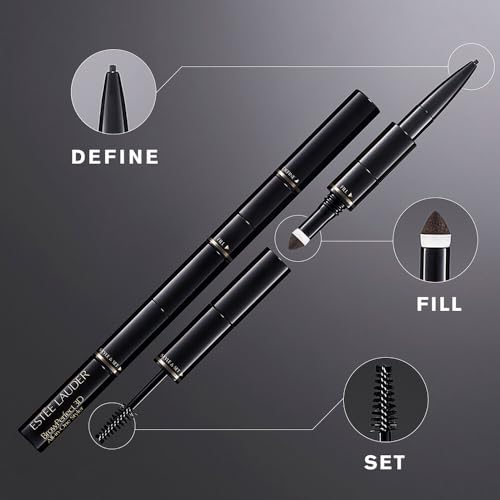 Estée Lauder BrowPerfect 3D All-In-One Styler with Eyebrow Gel, Pencil & Powder plus Spooled Brush, Light Brunette