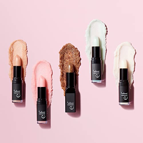 e.l.f. Lip Exfoliator, Smoothing, Conditioning, Easy To Apply, Removes Dry, Chapped Skin, Brown Sugar, Infused with Vitamin E, Shea Butter, Avocado, Grape and Jojoba Oils, 0.32 Oz