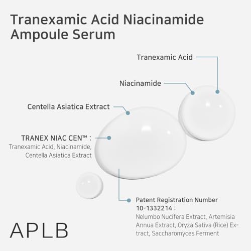 APLB Tranexamic Acid Niacinamide Ampoule Serum | TRANEX NIAC CEN™ 34.8% 1.35 FL.OZ/Korean Skincare, Blemish care, Dark spot, Helps with skin discoloration