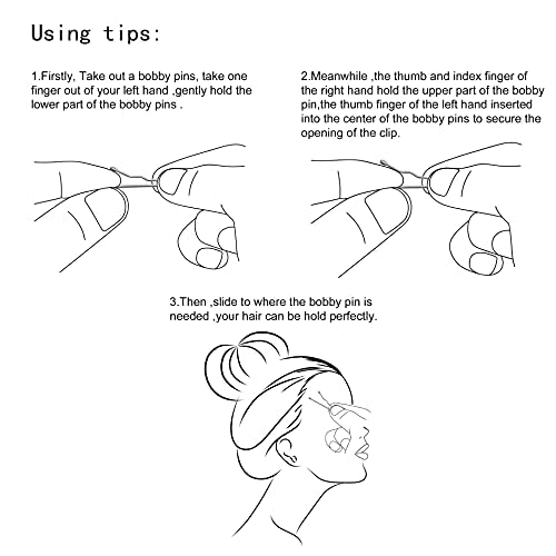 Dofash Dofash 260pcs 5CM/2in Bobby pins bulk strong hair clips for Hair Salon (Brown)