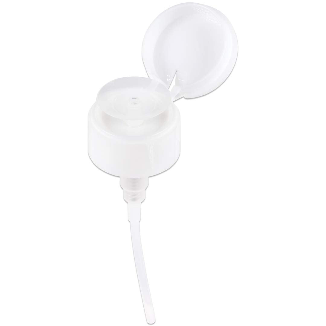 Beauticom Push Down Alcohol Dispenser- Clear Bottle- Labeled - 6 Oz Bottle