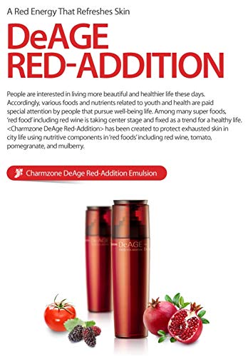 CHARMZONE DeAge Red Addition Emulsion- Serum For Long Lasting Hydration, Smoothing Lines and Ultimate Nourishment (130ml/4.4 fl.oz)