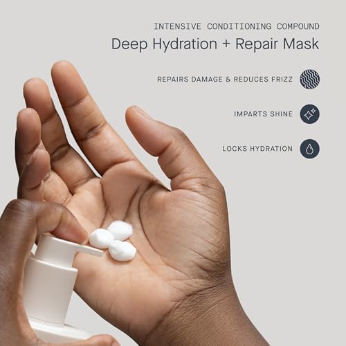 OurX Intensive Hydration Hair Mask for Dry Damaged Hair- Nourishing Rich Conditioner for Frizzy Curly Hair, Anti-Frizz Deep Conditioning Mask for Curl Definition and Deep Repair