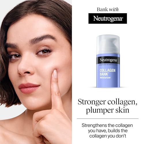 Neutrogena Collagen Bank Face Moisturizer, Daily Anti-Aging Face & Neck Collagen Cream with Bakuchiol, Face Lotion to Support Skin’s Natural Collagen for Visibly Plump Skin, 2 fl. oz
