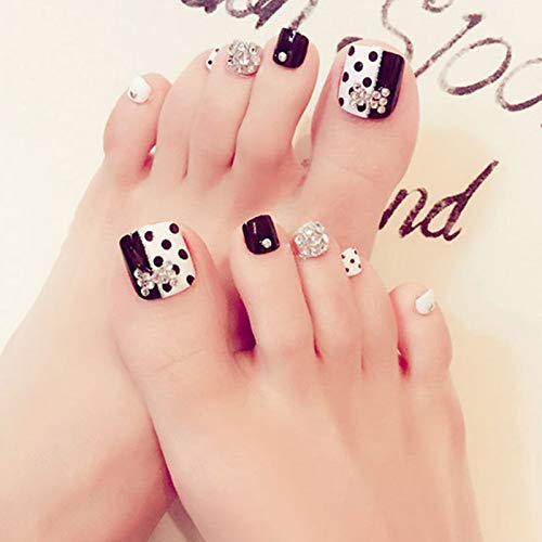 YIMART 500Pcs Fake Toenail Tips Set Nail Art Toe Decoration Full Cover False Toe Nail Tips for DIY Salon Foot Manicure Sticker Tools (Natural)