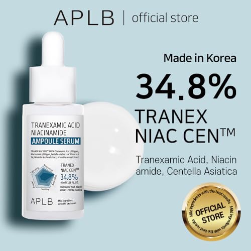 APLB Tranexamic Acid Niacinamide Ampoule Serum | TRANEX NIAC CEN™ 34.8% 1.35 FL.OZ/Korean Skincare, Blemish care, Dark spot, Helps with skin discoloration
