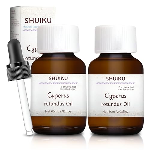 SHUIKU Cyperus Rotundus Oil, Cyperus, 100% Pure Natural Oil for Reducing Body Hair Growth (2 PACKS)