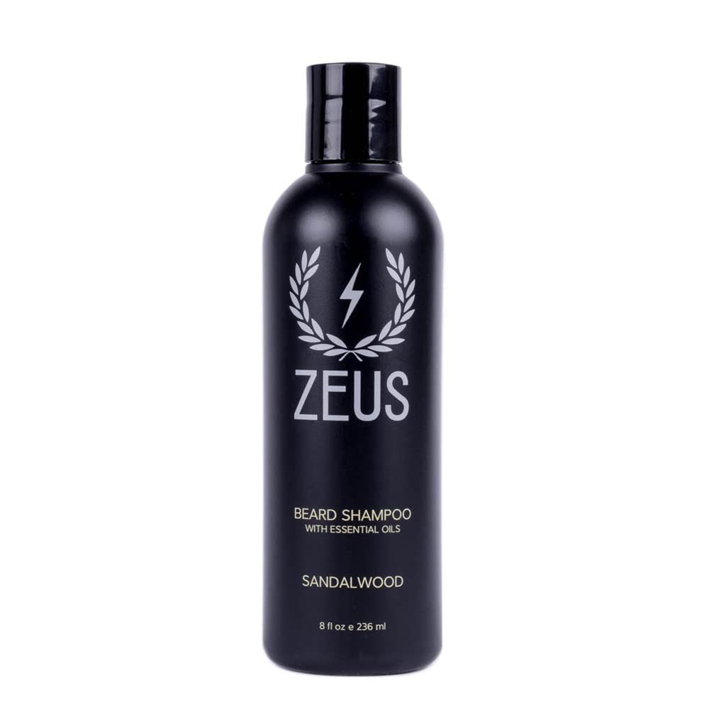 ZEUS ZEUS Beard Shampoo and Wash, Sandalwood, 8 Fluid Ounce