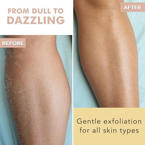 Organic Vanilla Coconut Body Scrub - USA Made Sugar Scrub with Natural Ingredients, Moisturizing Body & Foot Exfoliator for Dry and Sensitive Skin, Removes Dead Skin Cells & Reduces Ingrown Hair