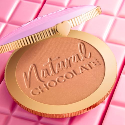 Too Faced Chocolate Soleil Natural Chocolate Bronzer | Sheer-to-Medium Coverage | Glow, 0.31 Ounce, Golden Cocoa