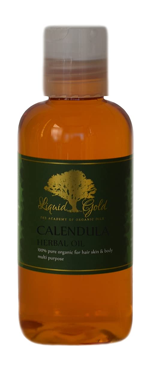Liquid Gold Inc - 4 oz - Premium Calendula Herbal Infused Oil - Pure Natural Organic Skin Hair Body Care
