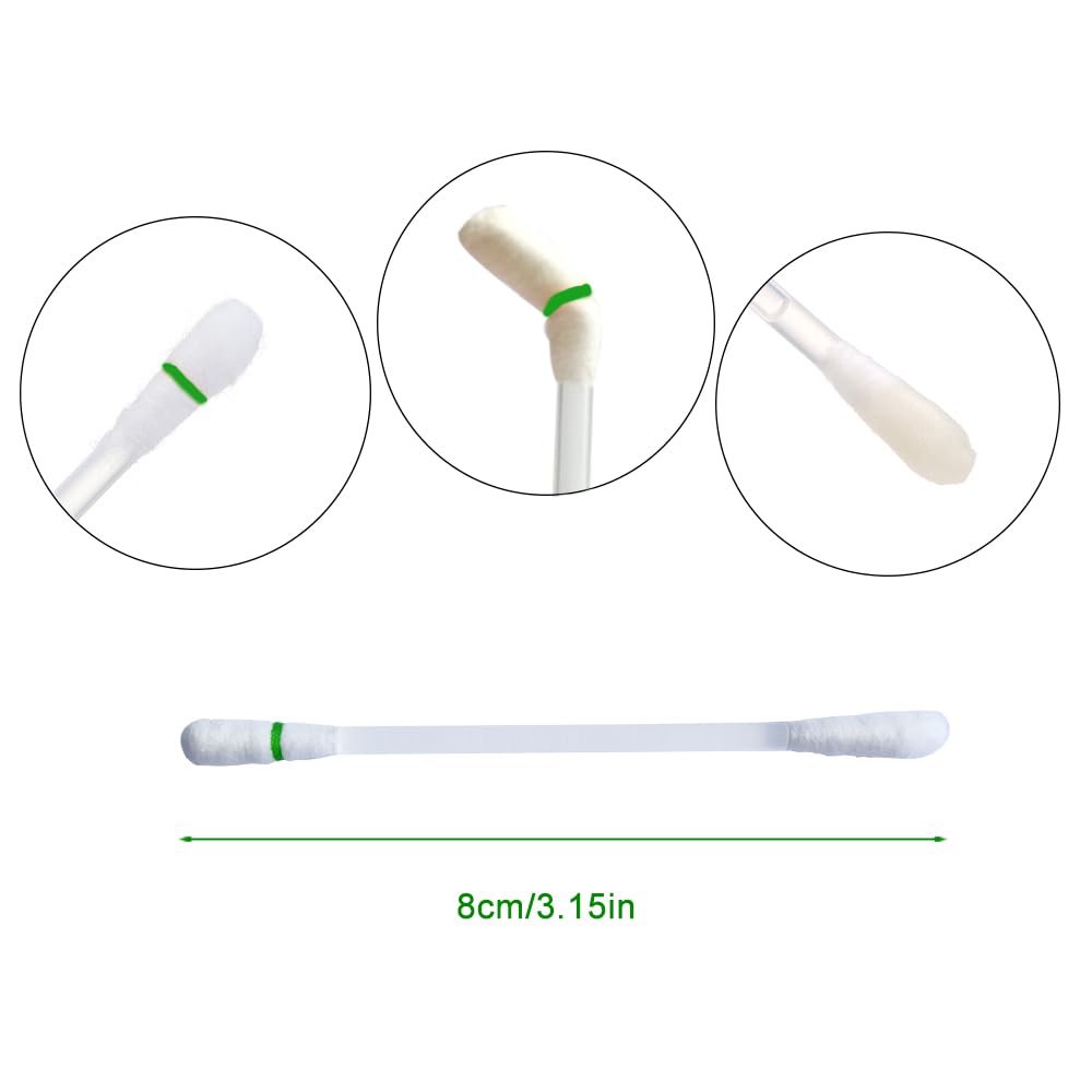 120 Pcs/Pack Lips Oil Cotton Swabs Disposable Oil Q-tip Applicators for Protect Lip Gum Anti-Dry Moisture Use Before Teeth Whitening