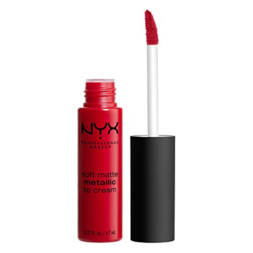 NYX PROFESSIONAL MAKEUP Soft Matte Metallic Lip Cream, Monte Carlo, 0.22 Ounce