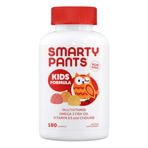 Generic Smarty Pant Kids Complete Multivitamin, 180 Gummies Bundle, Multivitamin Plus Omega 3, Vitamin D3 and Vitamin B12, 45 Days Supply