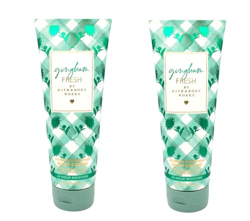 Bath & Body Works Gingham Fresh Ultimate Hydration Body Cream 8 Ounces Pack of 2