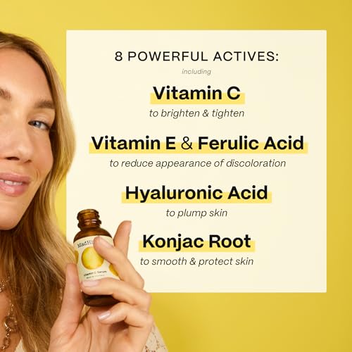 Mad Hippie Vitamin C Serum, Ultra-Hydrating with Hyaluronic Acid, Ferulic & Vitamin E, Anti-Aging, Glow Up Essentials, Cruelty-Free Skin Care, 1.02 Oz