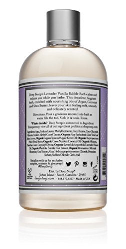 Classic Bubble Bath, Lavender Vanilla 17.5 fl oz by Deep Steep