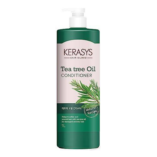 Kerasys Hair Clinic Tea Tree Oil 33.8 fl oz / 1L (Conditioner, 1-Pack)