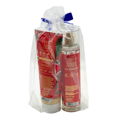 Bath & Body Works OFF THE VINE Fine Fragrance Mist & Body Cream 2pc bundle Gift Set with a Blue Bow for Holidays – Full Size