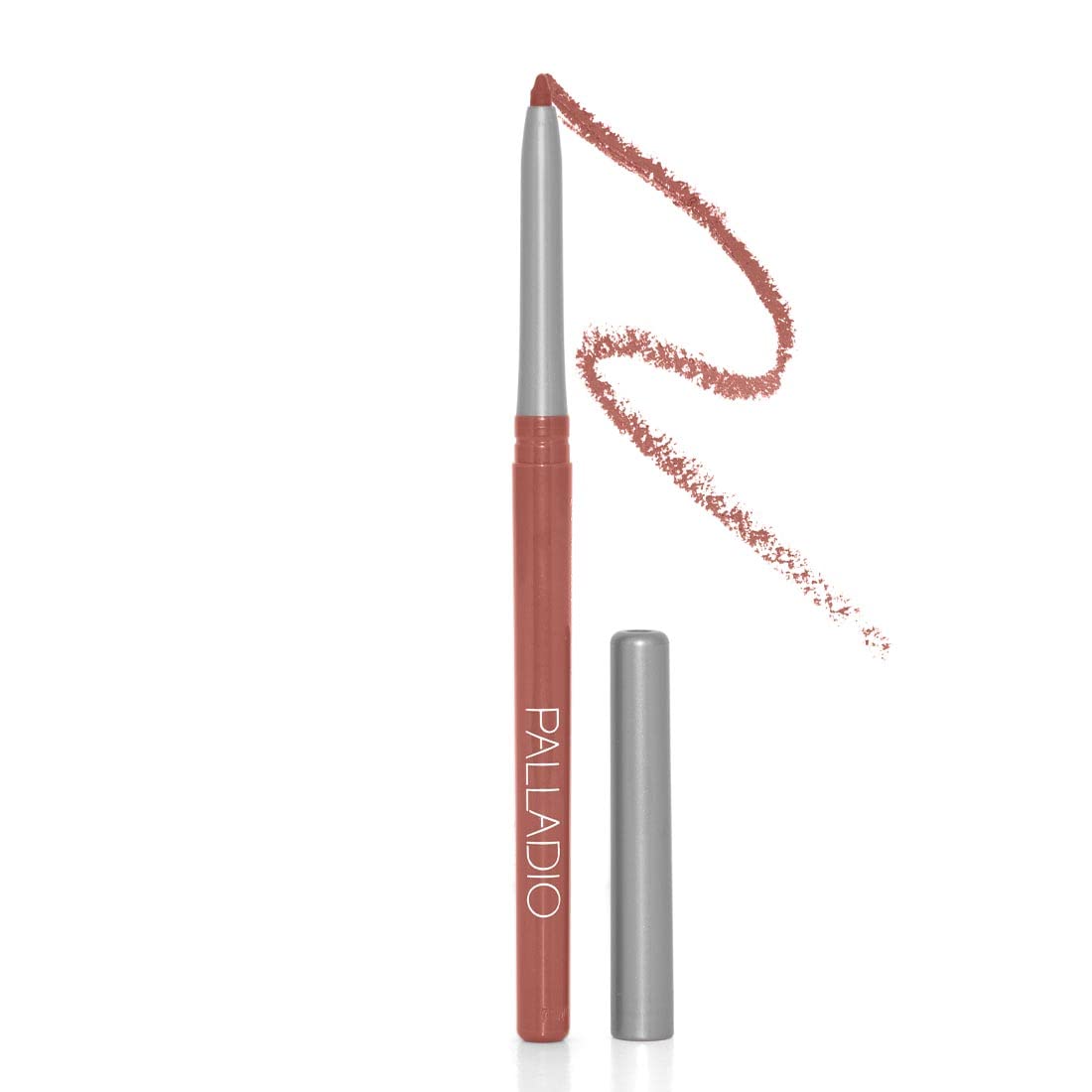 Palladio, Retractable Waterproof Lip Liner High Pigmented and Creamy Color Slim Twist Up Smudge Proof Formula with Long Lasting All Day Wear No Sharpener Required, Sand, 1 Count