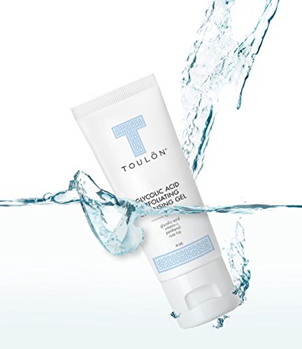 Touloon Glycolic Acid Facial Cleanser: Alpha Hydroxy Face Wash With Aha, Lactic Acid, Vitamin C & Rose Hip To Exfoliate Dry, Sensitive Skin, Reduce Acne & Brighten Age Spots For Men & Women