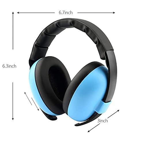 Alitamei Noise Cancelling Headphones for Kids, Babies Ear Protection Earmuffs Noise Reduction for 0-3 Years Babies, Toddlers, Infant (Blue)