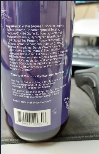 Cibu Volumizing Shampoo for Fine Thin Hair - Hair Thickening Shampoo for Women and Men - Anti Breakage and Nutrient Rich - 11.83oz