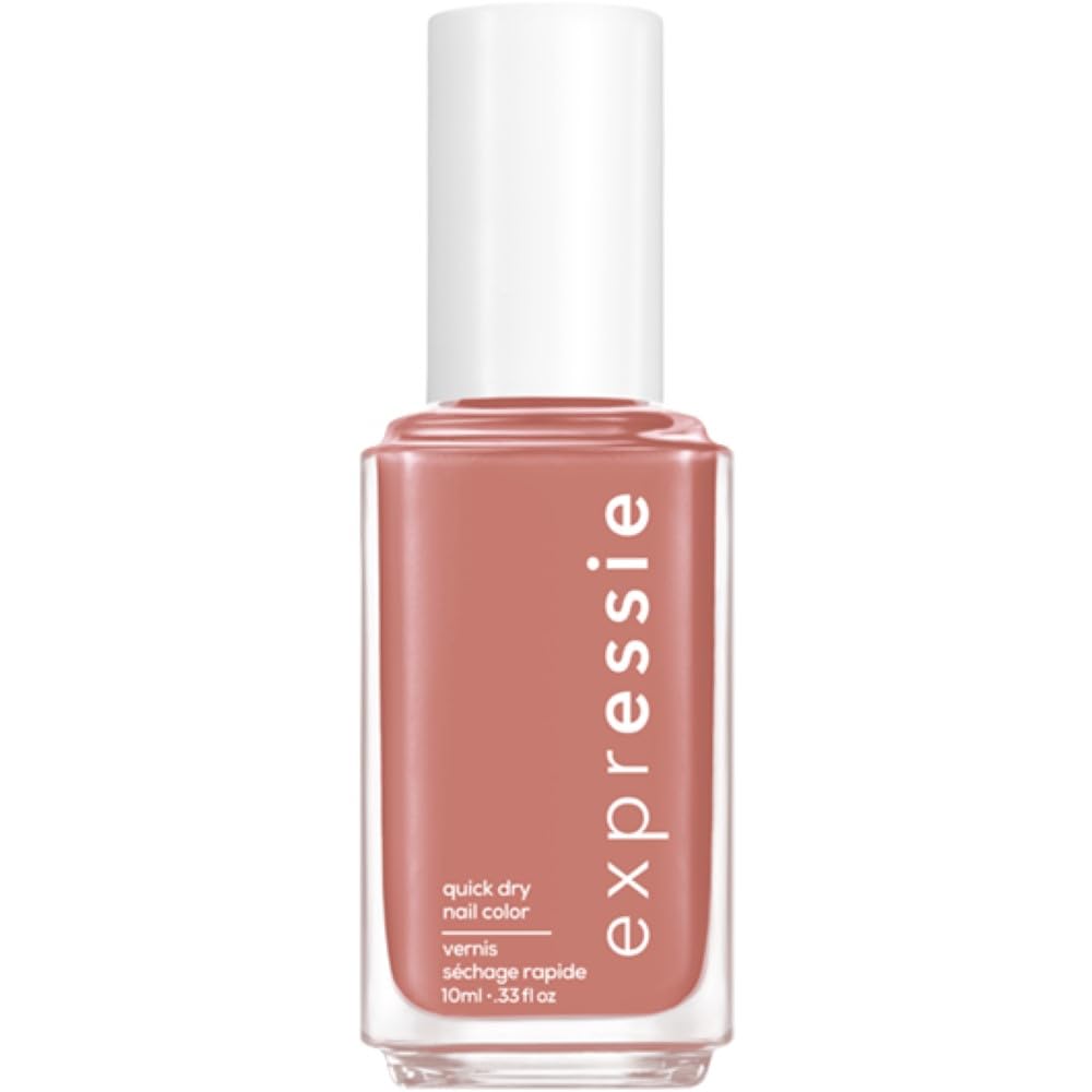 essie expressie Quick Dry Vegan Nail Polish, Dusty Pink Brown, Remote Friends, 0.33 Ounce