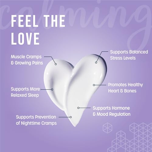 Melatonin + Lavender Magnesium Lotion | 250 mg Magnesium and 3 mg Melatonin per Teaspoon | 6 oz Bottle of Lavender Lotion