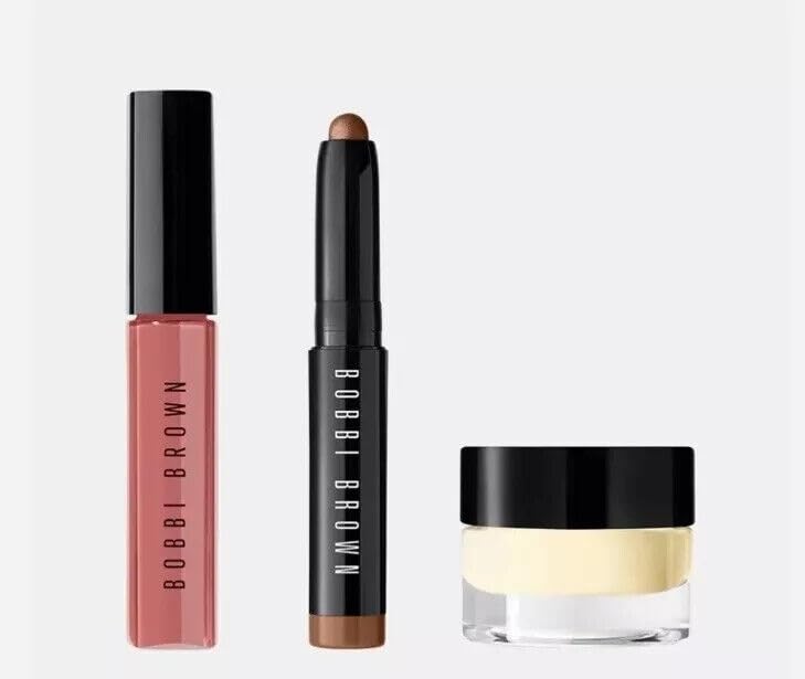 Bobbi Brown Prime, Swipe & Go - 3 pc Mini Set - Face Base, Shadow Stick & Gloss