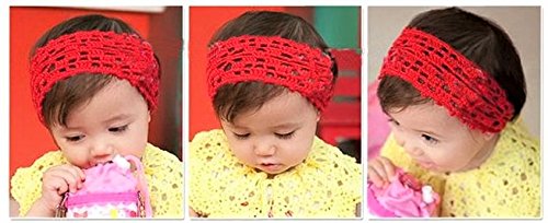 KW Collection Girl Baby Headbands Elastic Crochet Hair Bands Hair Accessories Elastics Ties Shaper Head Wrap Set Pack of 25 Pcs in 25 Colors (Band: 1.6Ãƒâ€”5.5, 25 Colors, 1 Pcs per Color)