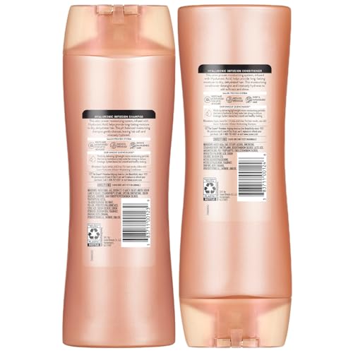 Suave Hydrating Shampoo and Conditioner Set, Hyaluronic Infusion – Moisturizing Hair Products for Dry, Damaged Hair Repair, 12.6 Oz Ea