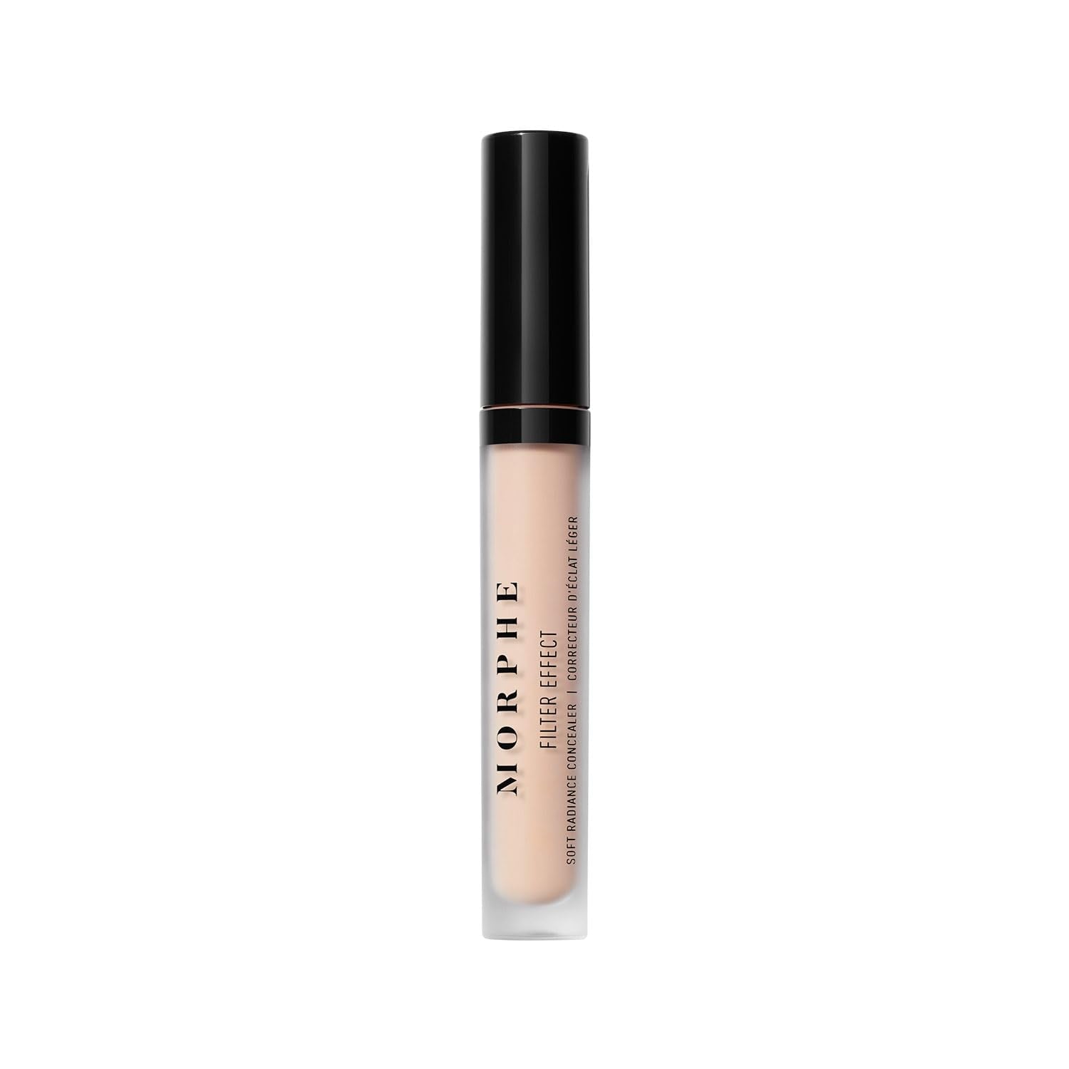 Morphe Filter Effect Soft Radiance Concealer - Buildable Coverage Liquid Concealer Face Makeup with Hyaluronic Acid & Pomegranate Extract & a Natural Radiant Finish - Light 8 (Warm) (0.12 fl oz)