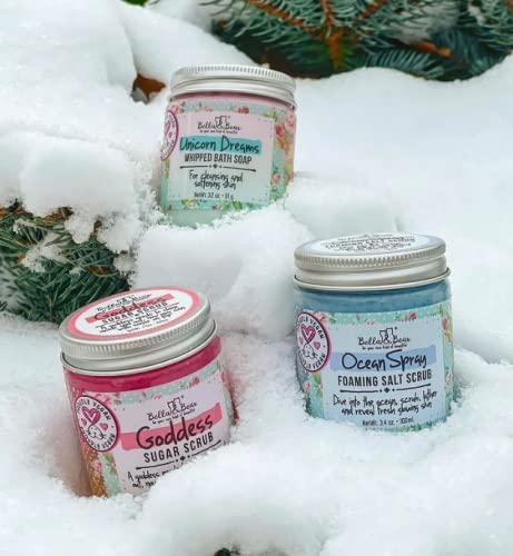 Bella & Bear Ocean Spray Body Scrub - Travel Size - Vegan 3.4oz (3.4 oz) (3.4 oz)