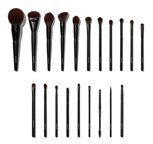 Morphe MUA Life Makeup Brushes - 20 Piece Makeup Brush Set of Eye and Face Brushes - Made with Synthetic Bristles and Includes Carrying Case (20 Count)