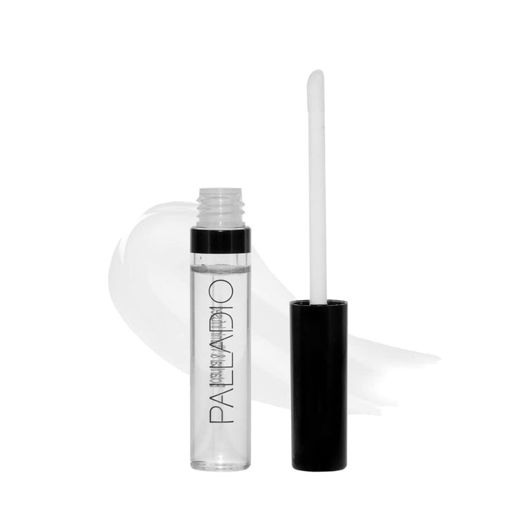 Palladio Lip Gloss, Clear, Non-Sticky Lip Gloss, Contains Vitamin E and Aloe, Offers Intense Color and Moisturization, Minimizes Lip Wrinkles, Softens Lips with Beautiful Shiny Finish