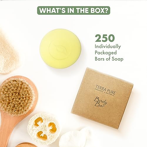 Terra Pure Bar Soap, Travel Size Hotel Amenities, 1.5 oz (Pack of 250)