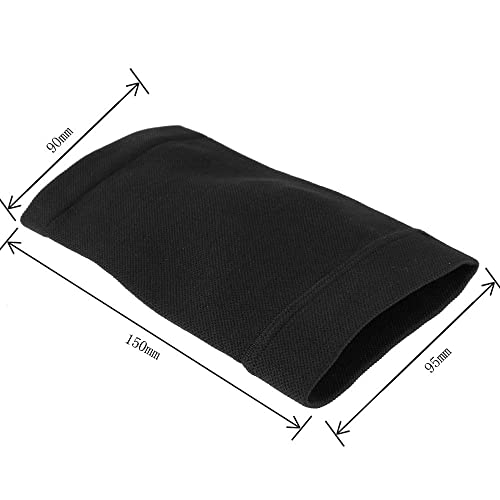 Chrontier Single Lower Arm Tattoo Cover UP Sleeve Wrap Non Slip Concealer Wrist Compression Support Band Brace Carpal Tunnel Muscle Joint Pain (Black,8.3-9.4)