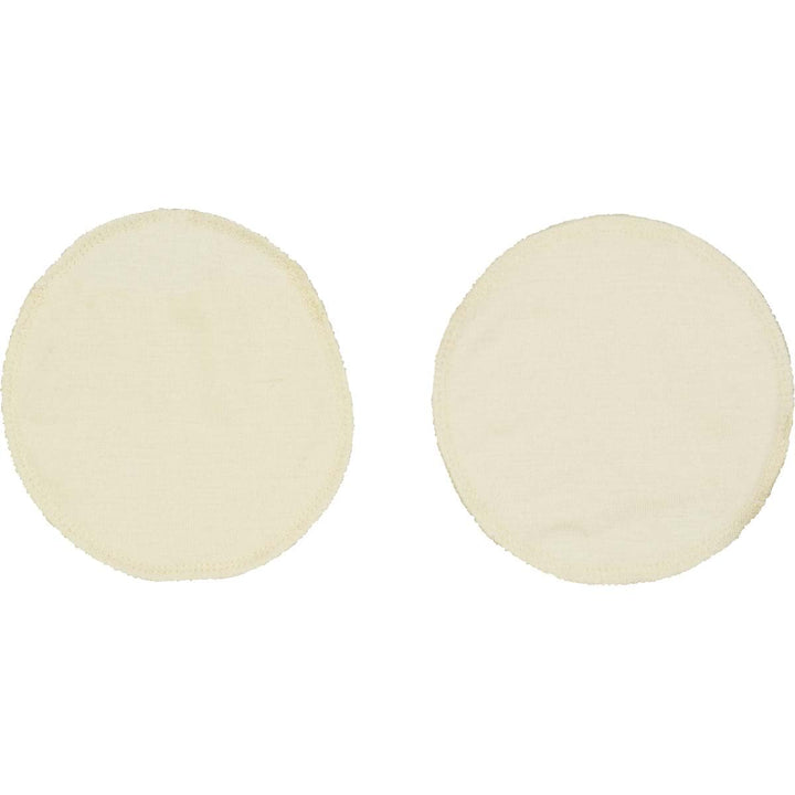 Organic Merino Wool and Silk Nursing Pads – Heat Regulating, Reusable, GOTS Certified, and Gentle on Skin for Warmth and Protection Against Mastitis and Milk Lumps (Raw Color, Large)
