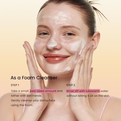 BIODANCE Collagen Mask To Foam Cleanser, Pink Face Wash for Women, 2-in-1 Pore Mask and Hydrating Foaming Facial Cleanser for Sensitive Skin, Oily Skin, Korean Skincare5.07 fl. oz. (150 ml)