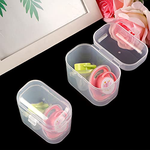 Accmor Pacifier Container - 2 Pacifier Holder Case for Travel, BPA Free, Transparent