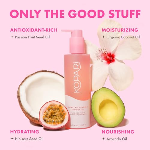 Kopari Sudsy Shower Oil - Skin Cleansing, Moisture Locking, Skin Hydrating Shower Oil (8.4oz)