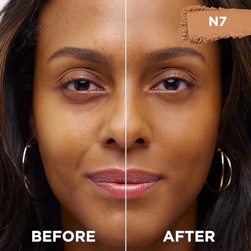 L'Oreal Paris True Match Super Blendable Oil Free Foundation Powder, N7 Medium Deep, 0.33 oz, Packaging May Vary