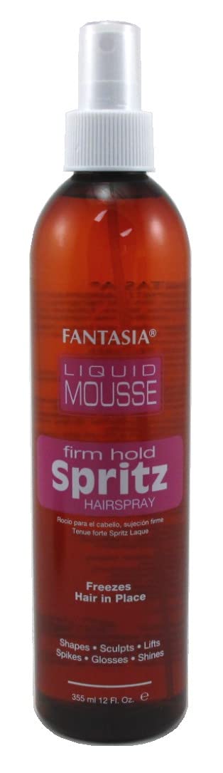 Fantasia Spritz Liquid Mousse 12oz Bonus Pump( Firm) (3 Pack)