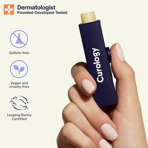 Curology Lip Balm SPF 30 Sunscreen, Nourishing Hydration with Shea Butter for Dry Chapped Lips, Unscented