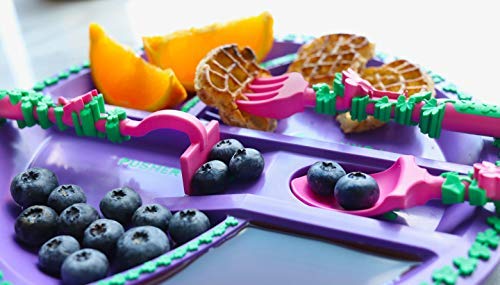 Constructive Eating - Toddler Utensils Made in USA - Silverware for Toddlers - Utensils for Kids - Constructive Eating Utensil Set