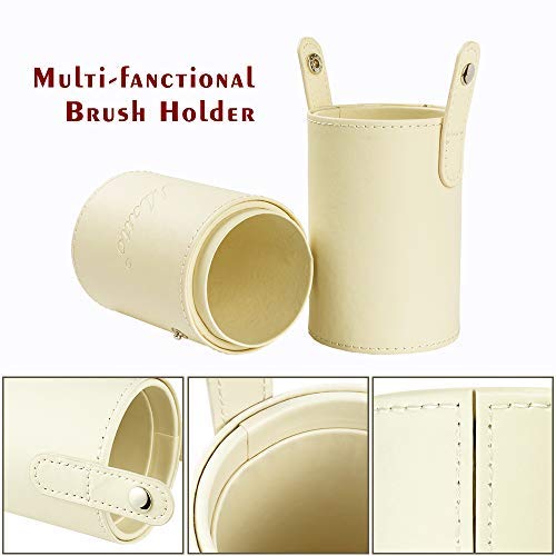 Matto Makeup Brushes Professional 10-Piece Golden Makeup Brush Set With Brush Holder